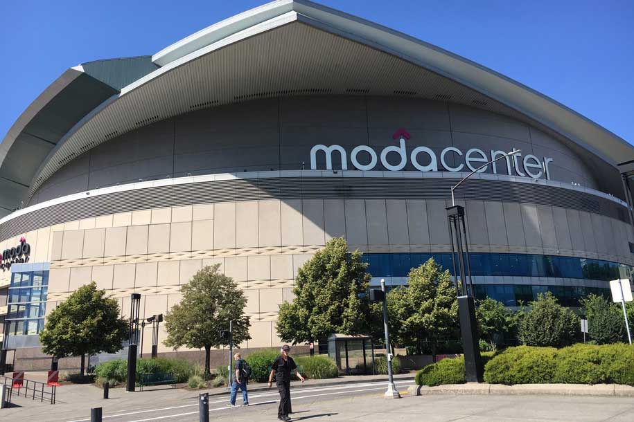 MODA center, formerly the rose garden in Portland, OR